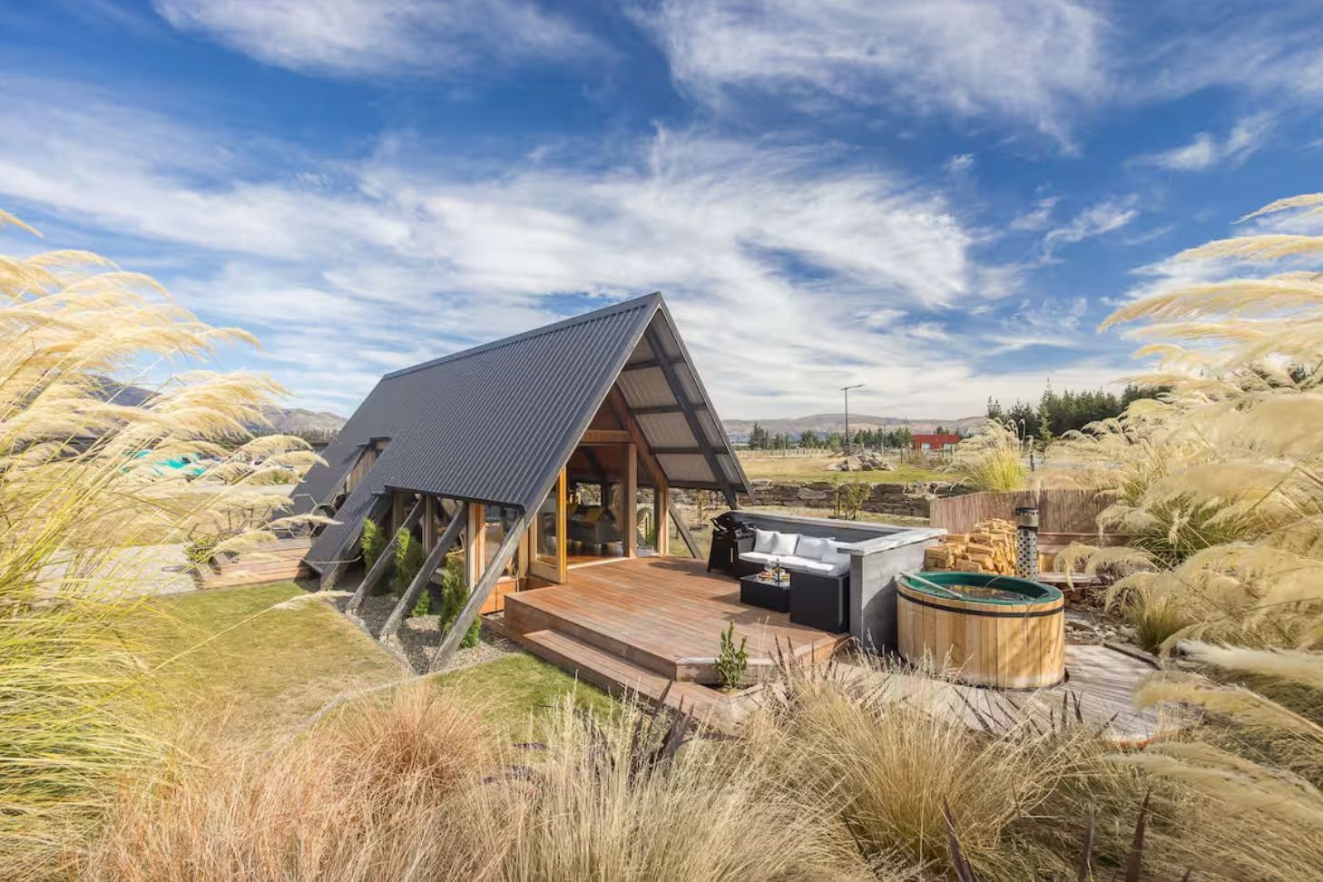 A view of Four Peaks Airbnb one of the best accommodation options near Wanaka New Zealand